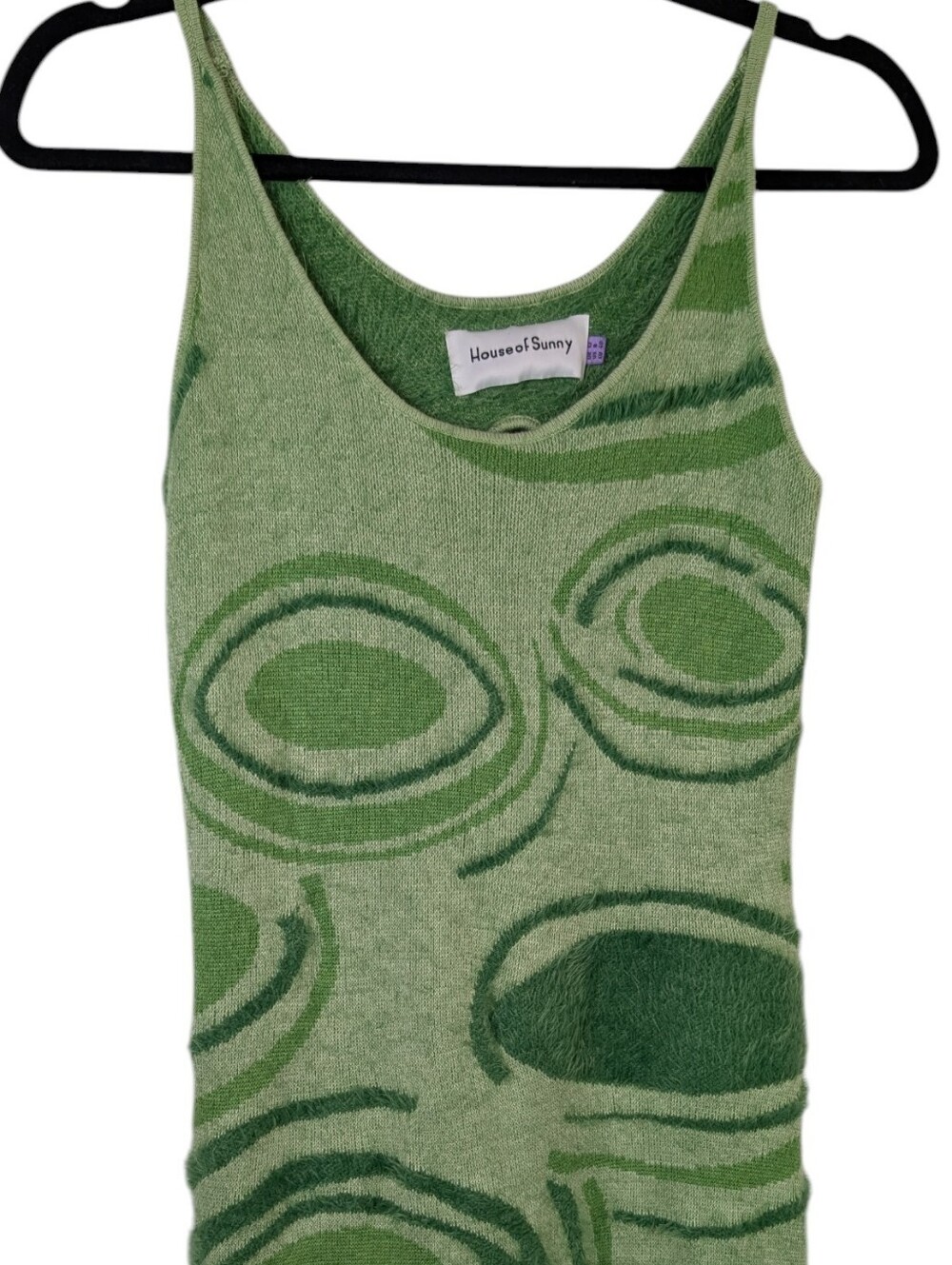 House of Sunny Hockney Dress in Lily Pad Green - Size US 8 / UK 12 - Picture 9 of 11